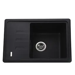 Гранітна мийка Globus Lux Mono графіт 620x435мм-А0001 000022399, Графит