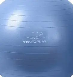 М'яч для фітнесу (фітбол) PowerPlay 4001 Ø65 cm Gymball Синій + помпа (PP_4001_65_Blue) - мініатюра 3
