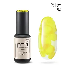 Аква-чорнила для дизайну нігтів PNB Blur ink Yellow 02, 4 мл - мініатюра 2