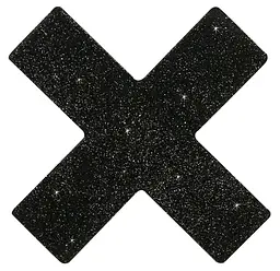 Наклейки на соски Cottelli Collection Nipple Sticker X, чорний