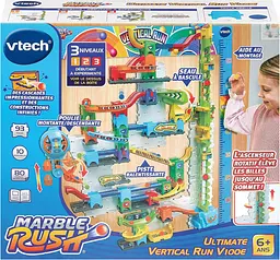 Розвиваючий конструктор лабіринт VTech Marble Rush Ultimate Vertical Run V100E 93 деталі 10 кульок від 4 років (SKU-325) - мініатюра 8