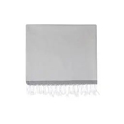 Рушник Barine Pestemal - Basak 95x165 Light Grey-Grey сірий - мініатюра 2