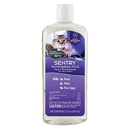 Sentry PurrScriptions Plus Spring Freesia Shampoo сентри шампунь від бліх і кліщів для котів 0.354 мл