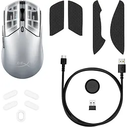 Миша HyperX Pulsefire Haste 2 S Wireless Silver (9B002AA) - мініатюра 7