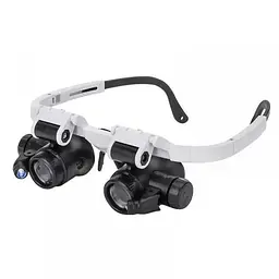 Лупа-очки бінокулярна Magnifier 9892H-3 монтажні окуляри - мініатюра 5