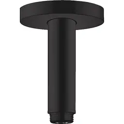 Кронштейн для верхнього душу Hansgrohe зі стелі S 100 мм Matt Black 27393670 Чорний матовий
