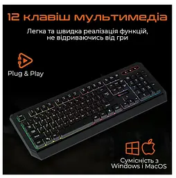 Клавіатура Meetion MT-K9320-A-RUA (MT-K9320-A-RUA) - мініатюра 6