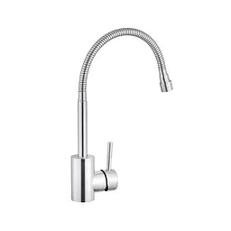 Змішувач для кухні з гнучким виливом Kroner KRP Edelstahl Klassisch - ESG035-1 CV023002 Хром матовий - мініатюра 3