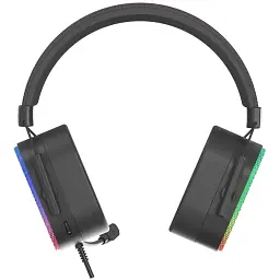 Ігрова гарнітура XTRIKE ME XBOX/PS/PC, USB+3,5 мм, статичне RGB, кабель 2м, чорна (GH-606) - мініатюра 4