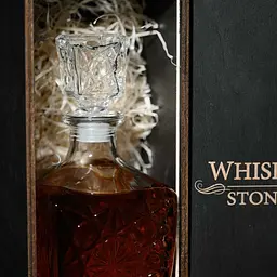 Подарунковий набір віскі Whiskey Stones №11 графин Dedalo в дерев'яному пеналі - мініатюра 7