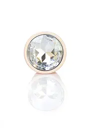 Анальна металева пробка Plug-Jewellery Pearl Gold PLUG- Clear S Boss Series 64-00129 100343 - мініатюра 8