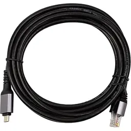 Кабель PowerPlant USB Type-C - RJ45, 3 м