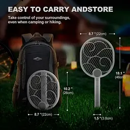 Електрична мухобійка Epik WD-956 Rechargeable 1200mAh Whit [111174] - мініатюра 3