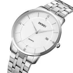 Наручний годинник чоловічий 1801SSI Silver Case Mesh Band Skmei acs0030583 - мініатюра 2