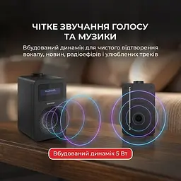 Радіоприймач Sharp DR-430 Black - мініатюра 8