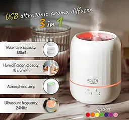 Ультразвуковий аромадифузор Adler AD 7968 - мініатюра 6