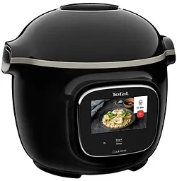 Мультиварка-скороварка Cook4me Touch, 1600Вт, чаша-6л, сенсорне керув., 13 програм, метал/плас Tefal kuh0015006