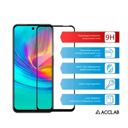 Скло захисне ACCLAB Full Glue Infinix Smart 9 Black (1283126599293) - мініатюра 3
