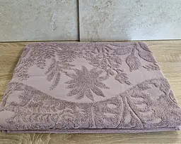 Простирадло махрове жакардове Parisa Home Premium 200х220 щільність 470 г/м2 лілове - мініатюра 4