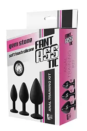 Набір анальних пробок Dream Toys Fantasstic White Stone - мініатюра 2