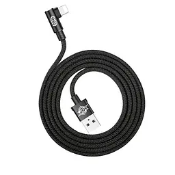 USB кабель Baseus MVP Elbow for Lightning 2A/1m. чорний CALMVP-01 - мініатюра 4