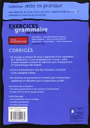 Exercices De Grammaire. Corriges A2. Niveau Intermediaire - Anne Akyuz - мініатюра 2