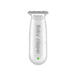 Тиха машинка для стрижки немовлят і дітей Kemei Km-1319 (Біла) - мініатюра 3