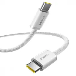 Кабель Baseus Dynamic 4 Fast Charging Type-C to Type-C 100W (2m) white (P10381400211-01) - мініатюра 3