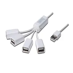 Хаб USB-A > 4хUSB-АF 100см Digitus teh0018465