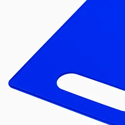 Дошка обробна пластикова для нарізки м'яса, риби, овочів та фруктів 28х18.5 см, Kitchette Синій 85970 - мініатюра 6