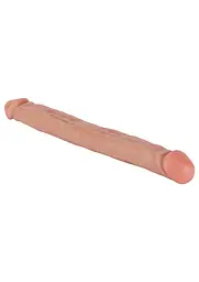 Двосторонній фалоімітатор Get Real Double Dong 18 Inch 45 см тілесний - мініатюра 3