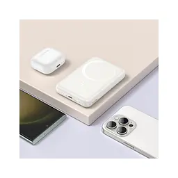 Батарея універсальна HOCO 10000mAh Grace PD/20W Magnetic White (J141 / 714985) - мініатюра 9