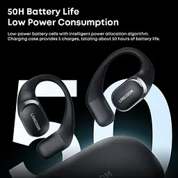 Навушники Langsdom кісткові бездротові TE-08 Max з кріпленням за вухо Bluetooth 5.4 та шумоподавленням до 50 годин роботи Бежевий - мініатюра 7