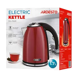 Електрочайник Ardesto Strix 1.7 л червоний (EKL-F340R) - мініатюра 3