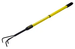 Граблі розпушувач грунту віялові садові Mastertool 700-980 x 55 мм гумова ручка - мініатюра 2