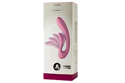 Вібратор Adrien Lastic G-wave вагінально-кліторальний з двома моторами, 18х3.2 см рожевий - мініатюра 4