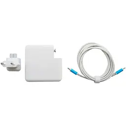 Блок живлення до ноутбуку AlSoft Apple A2166 96W 20.5V/4.7A, 15V/3A, 9V/3A, 5.2V/3A, USB type-C (A40377)
