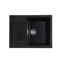 Кухонна мийка гранітна Kroner KRP Komposit GRB-6550 CV027412, Графит