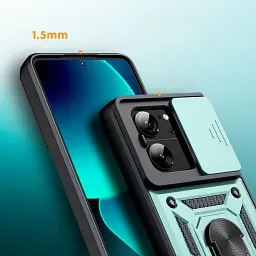 Панель BeCover Military для Xiaomi 13T/13T Pro Dark Green (710559) - мініатюра 2