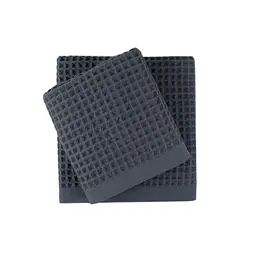 Рушник Lotus Home - Waffle antrasit антрацит 70x140 - мініатюра 2