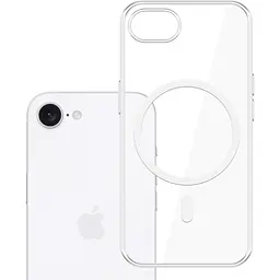 Чохол Clear Case with MagSafe для Apple iPhone 17e/ 16e Transparent AAA [138722] - мініатюра 3