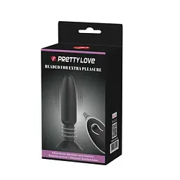 Анальна пробка Pretty Love Beaded For Extra Pleasure 14.6 см (чорний) - мініатюра 7