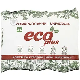 Торф'яний субстрат Eco Plus Універсальний 3 л (14186)