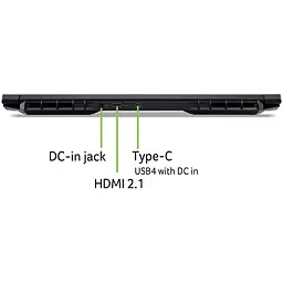 Ноутбук Ігровий Acer Nitro V 17 AI ANV17-41-R5KX 7 260 la 51GHz,IPS,16GB DDR5,1TB,RTX 5060 8GB,Без ОС - мініатюра 9