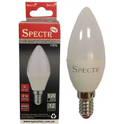 Лампа світлодіодна SPECTR LUX 6W E14 ДС 4000K 540Lm C-C37-06144 (17876)
