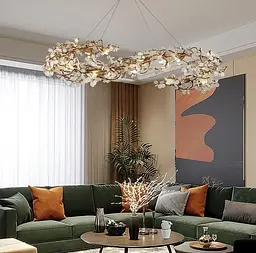 Підвісний видовжений світильник Calathea | Арт. MD 6009-L1200 GD | Line F