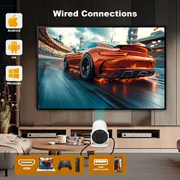 Смарт-проєктор HY300 PRO з Android TV 11.0, підтримкою 4K, WiFi 6 та Bluetooth 5.0 - мініатюра 6