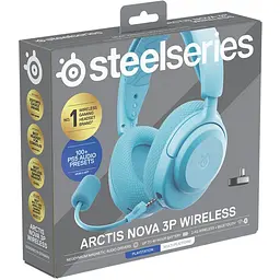 Ігрова гарнітура SteelSeries Arctis Nova 3P Wireless MultiPlatform Aqua - мініатюра 5