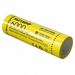 Акумулятор Nitecore 21700 NL2160HP 6000mAh Li-Ion 3.6V Жовтий (2464808195) - мініатюра 2
