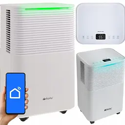 Осушувач повітря Ruhhy DRYZIX Smart WiFi (12 л/добу), поглинач вологи 200 Вт, бак 2 л